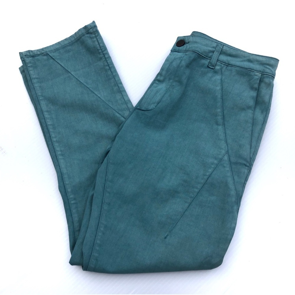 SUPERFINE Teal Union cropped Pants